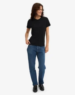 Women Light Organic Tee - Deep Black (3-Pack)