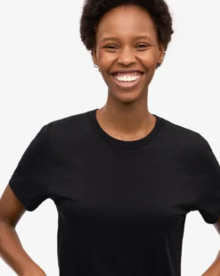 Women Light Organic Tee - Deep Black