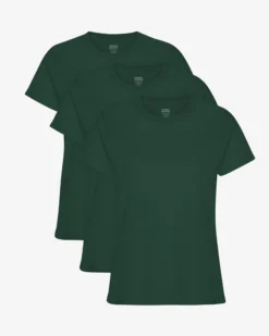 Women Light Organic Tee - Emerald Green (3-Pack)