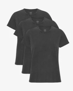 Women Light Organic Tee - Faded Black (3-Pack)