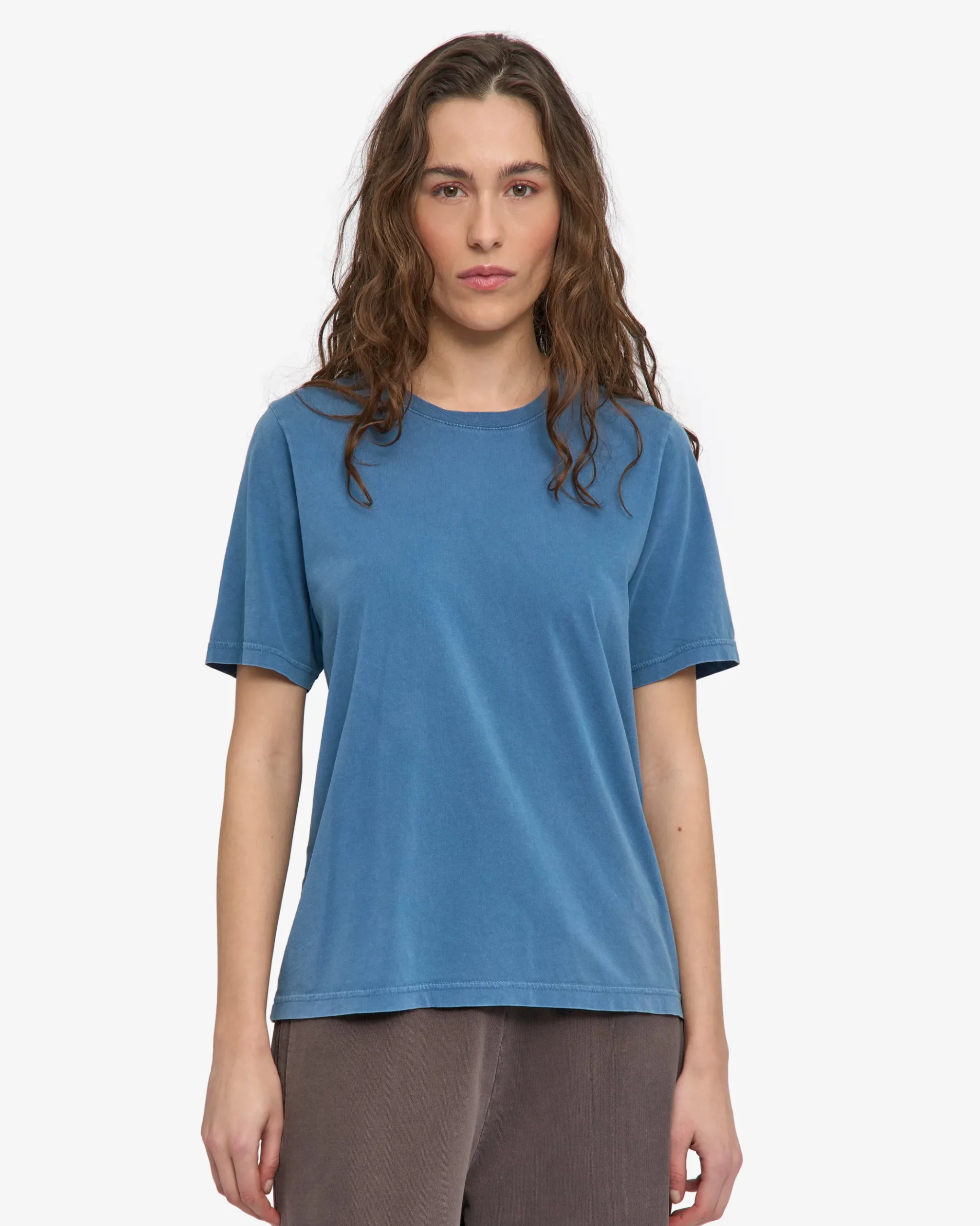 Women Light Organic Tee - Faded Indigo
