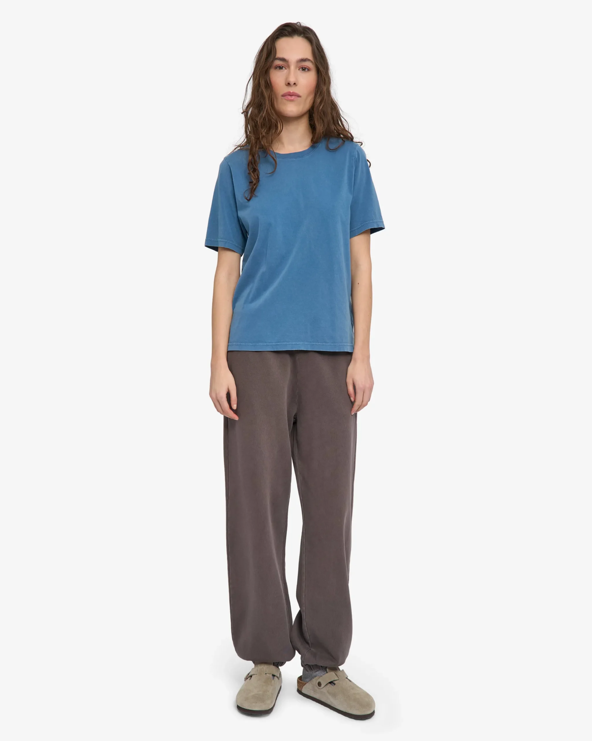 Women Light Organic Tee - Faded Indigo