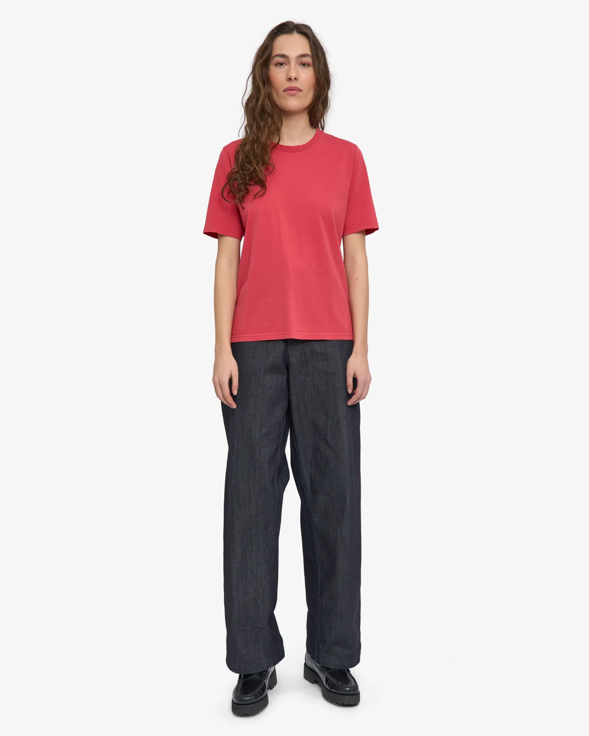Women Light Organic Tee - Faded Red