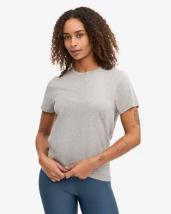 Women Light Organic Tee - Heather Grey