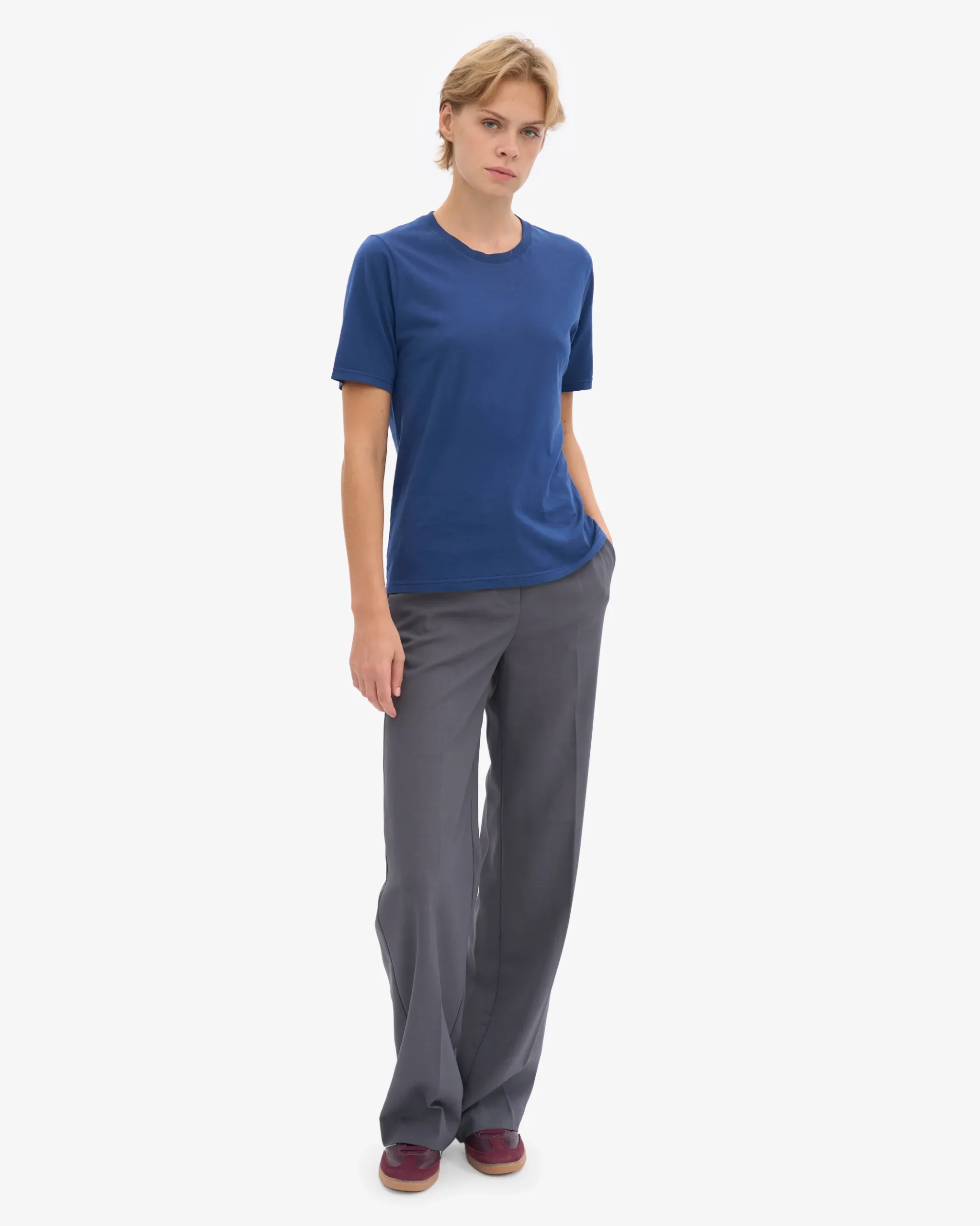 Women Light Organic Tee - Marine Blue