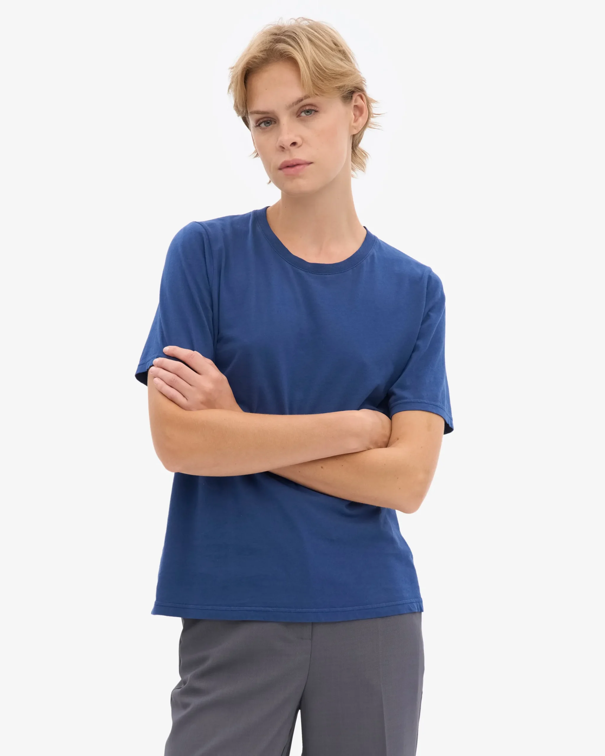 Women Light Organic Tee - Marine Blue