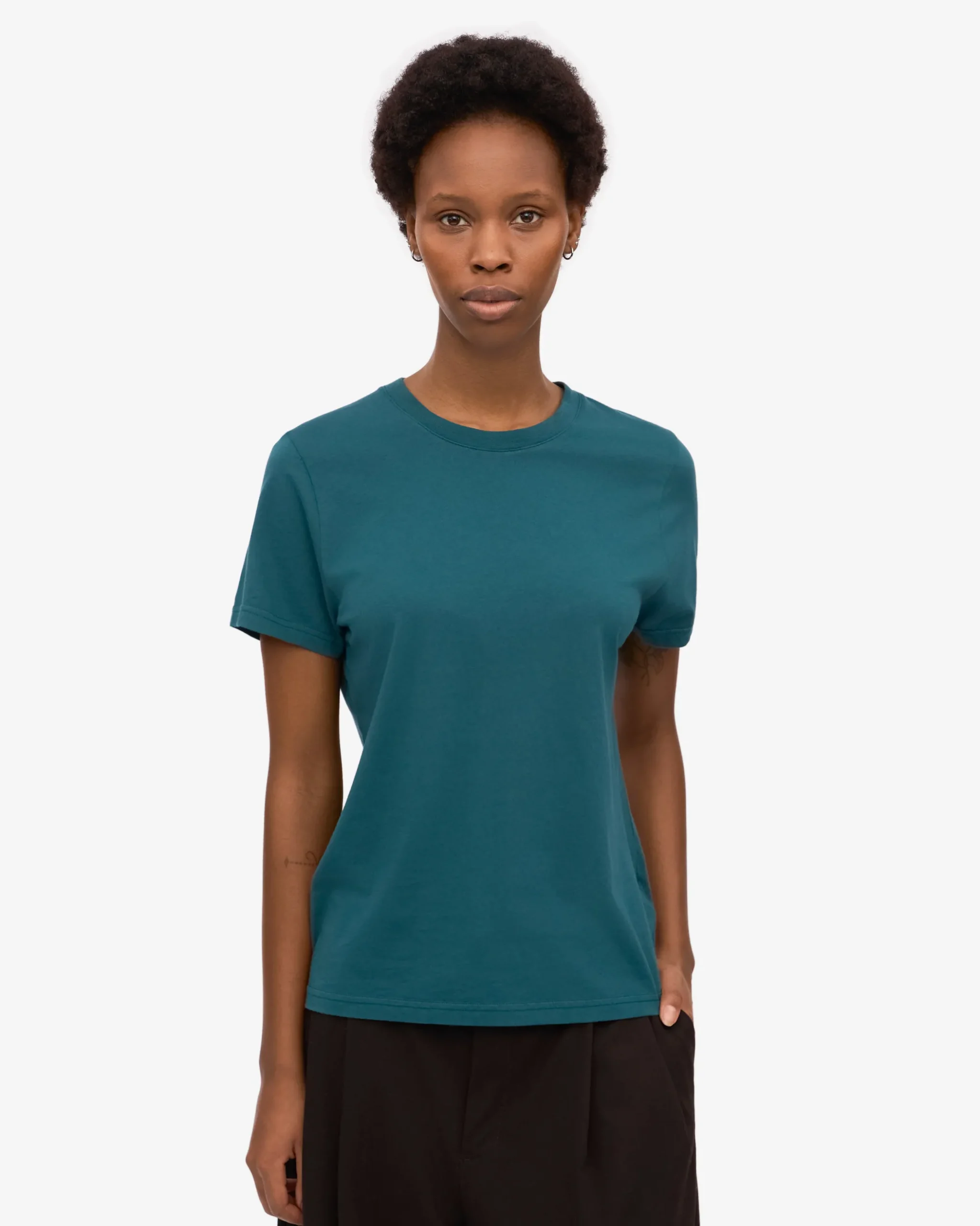Women Light Organic Tee - Ocean Green