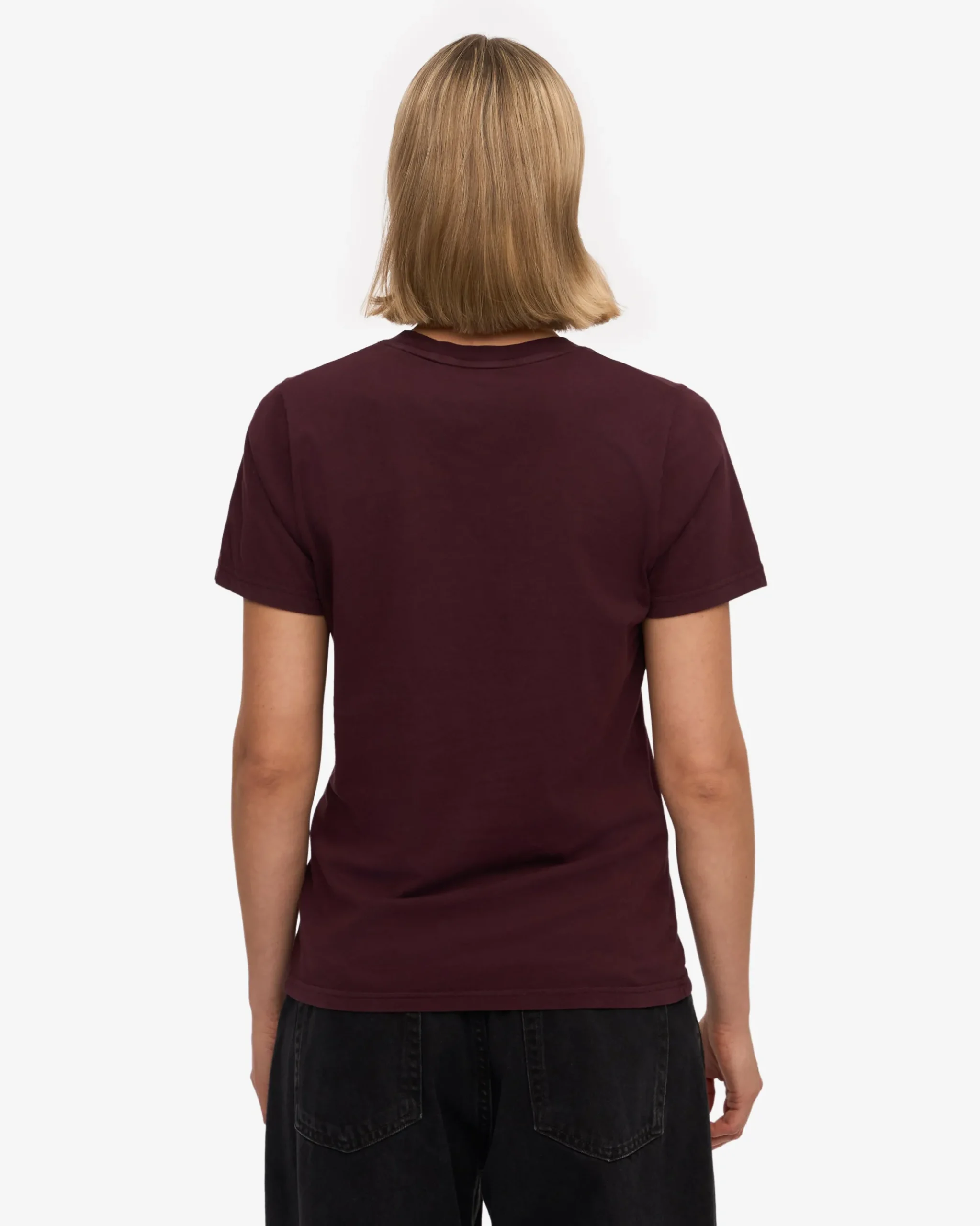 Women Light Organic Tee - Oxblood Red