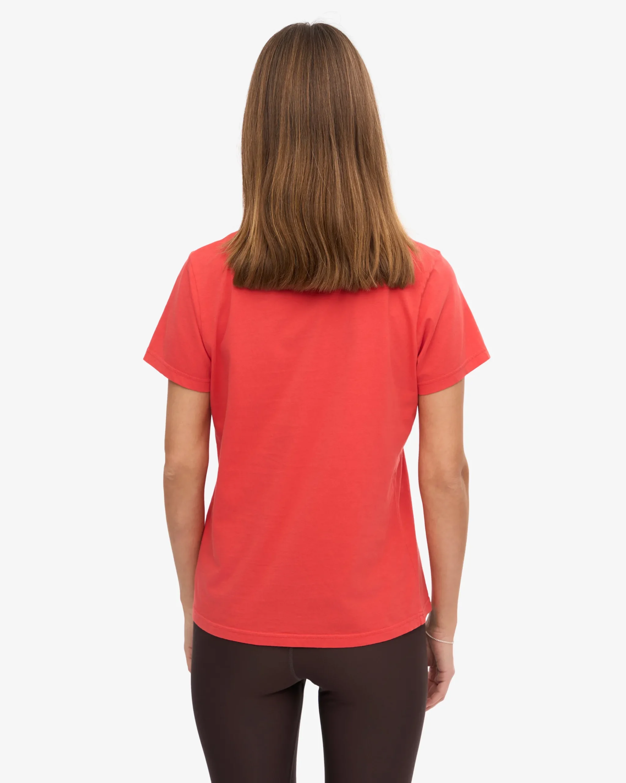 Women Light Organic Tee - Red Tangerine