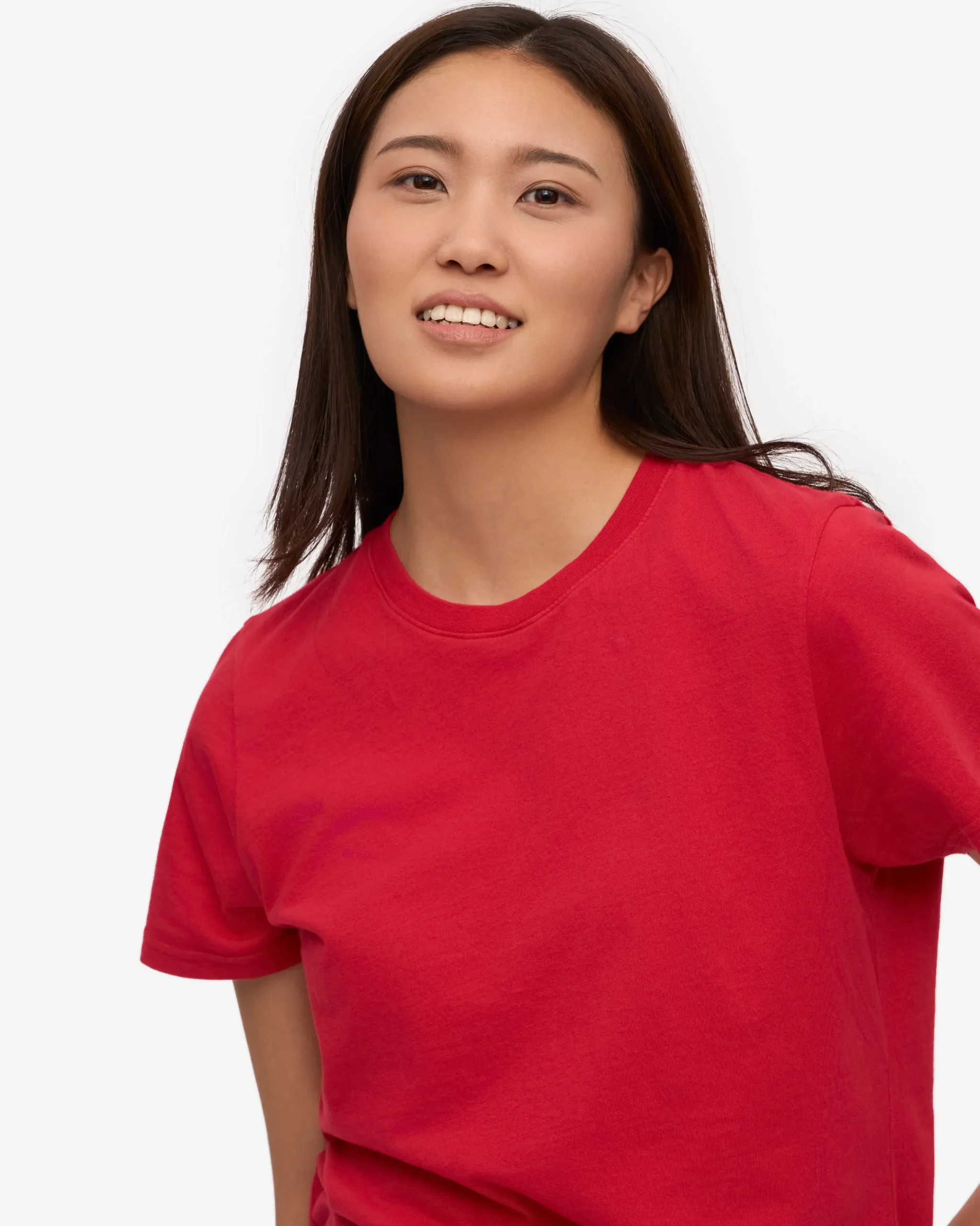Women Light Organic Tee - Scarlet Red