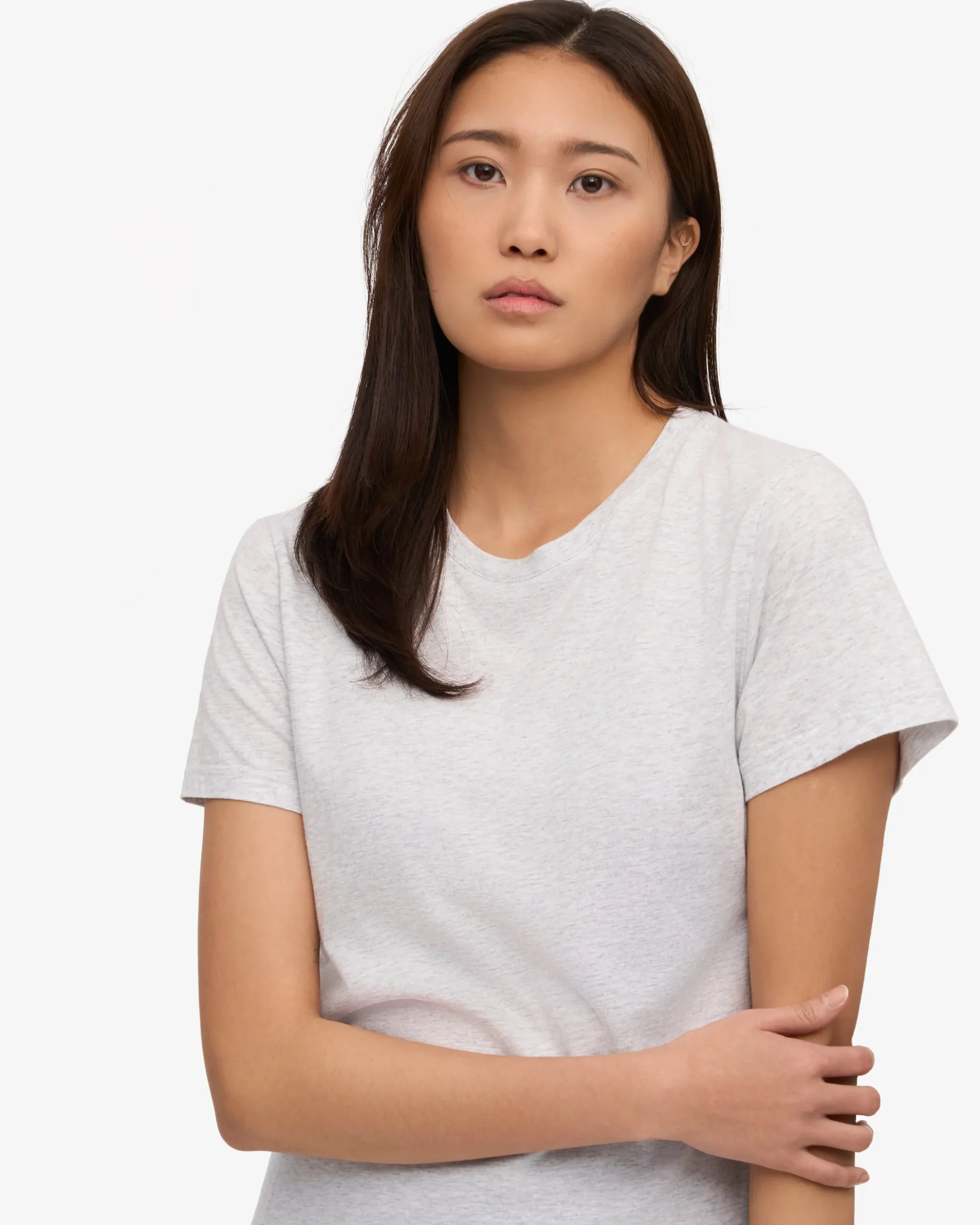 Women Light Organic Tee - Snow Melange