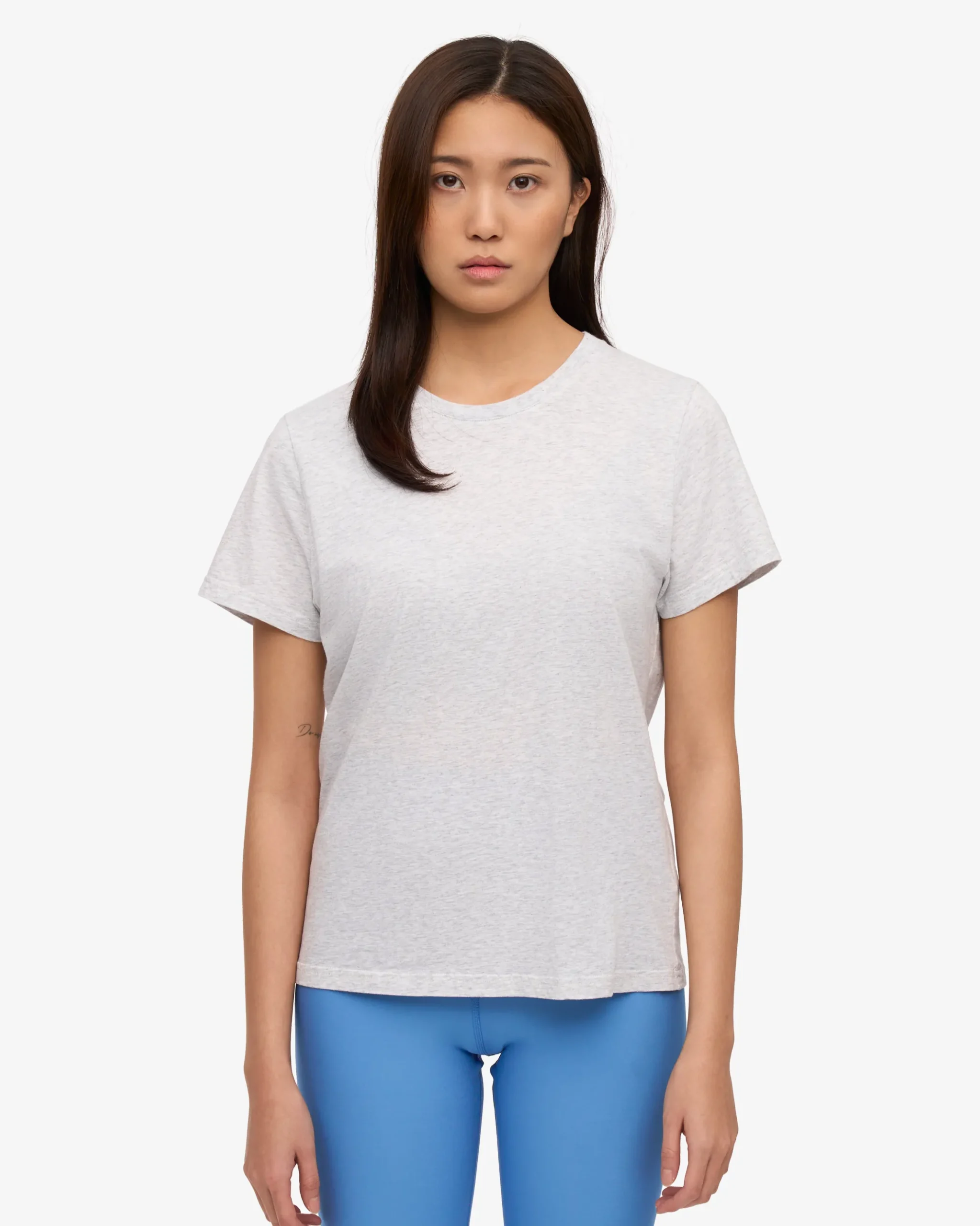 Women Light Organic Tee - Snow Melange