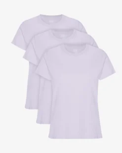 Women Light Organic Tee - Soft Lavender (3-Pack)