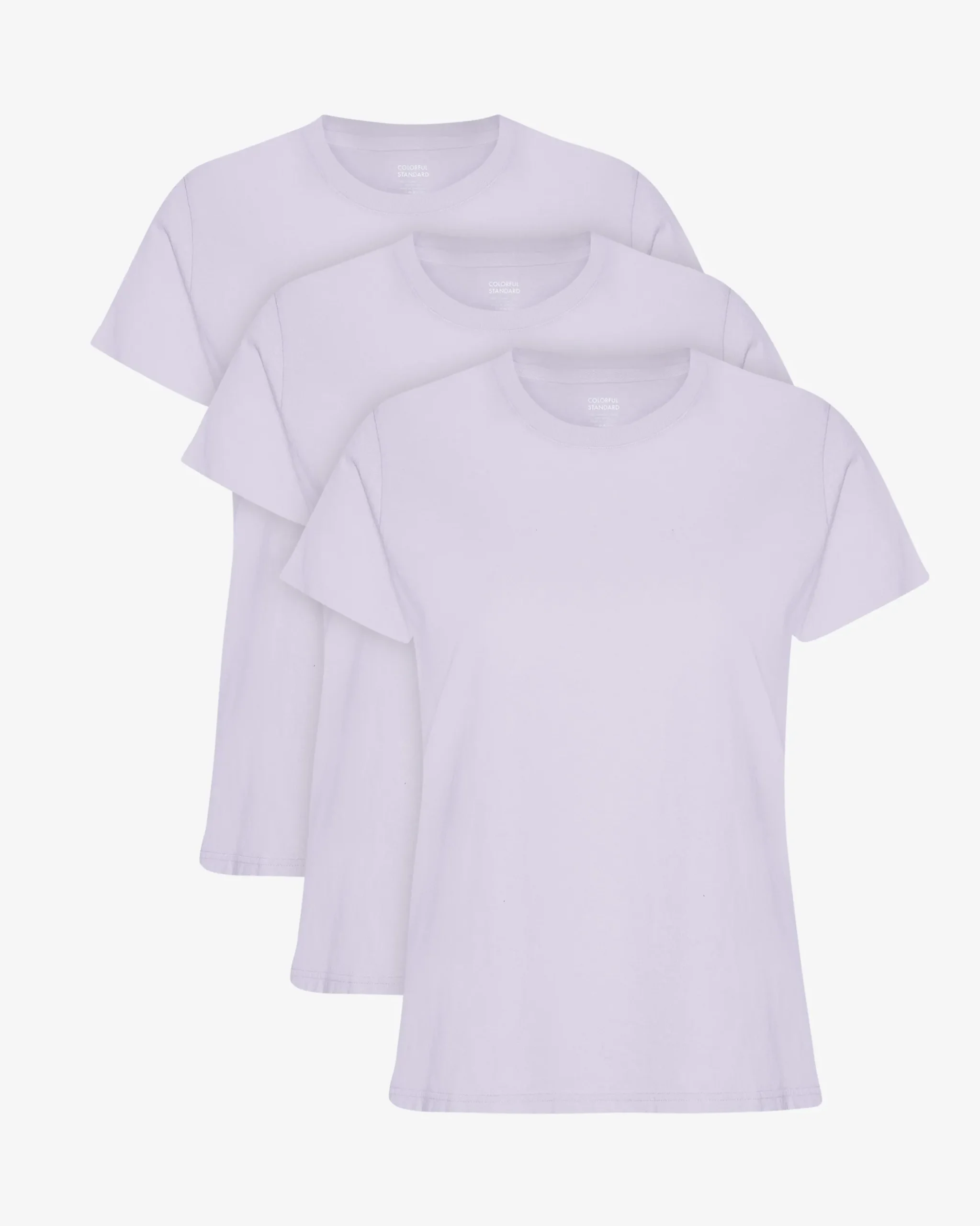 Women Light Organic Tee - Soft Lavender (3-Pack)