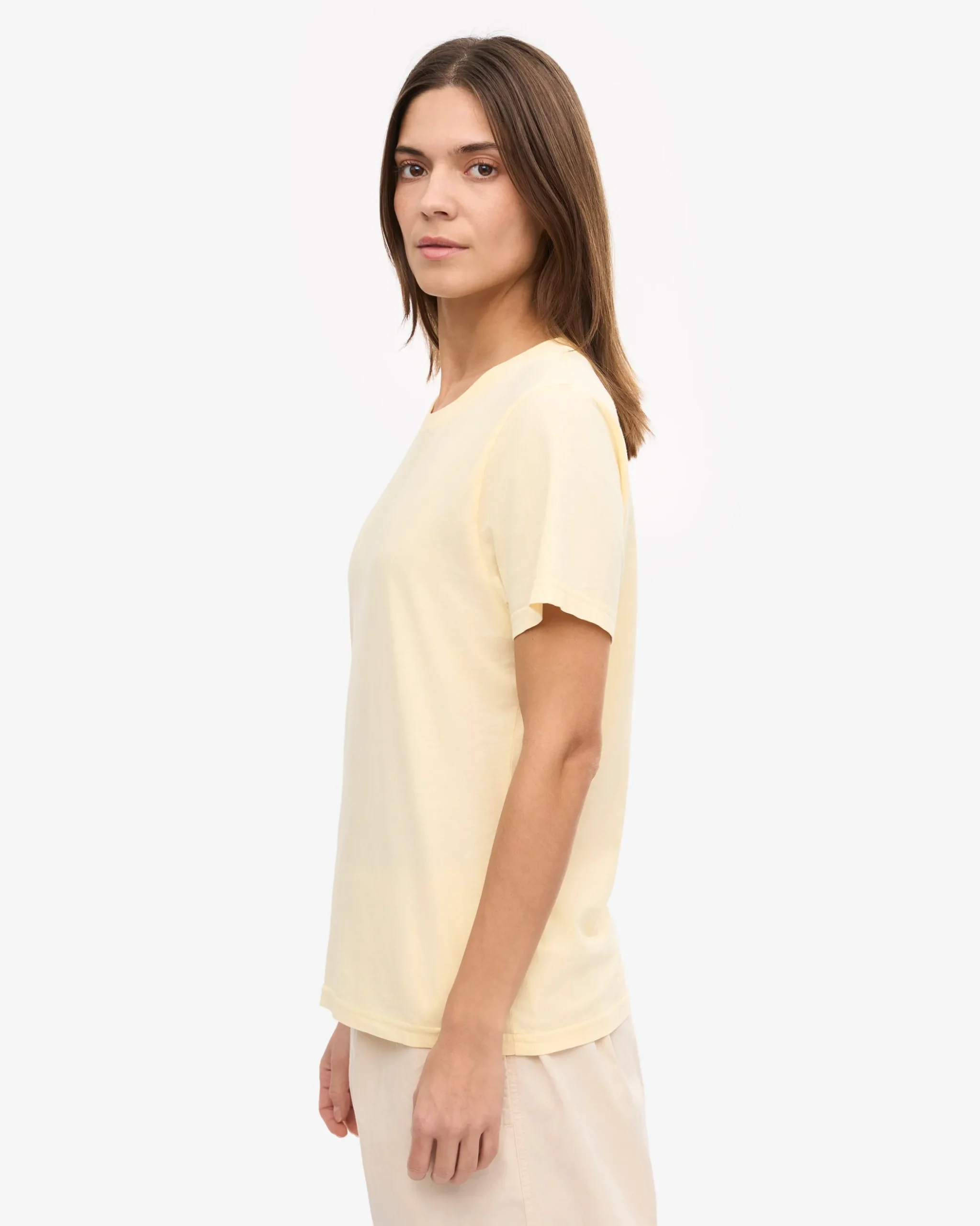 Women Light Organic Tee - Soft Yellow