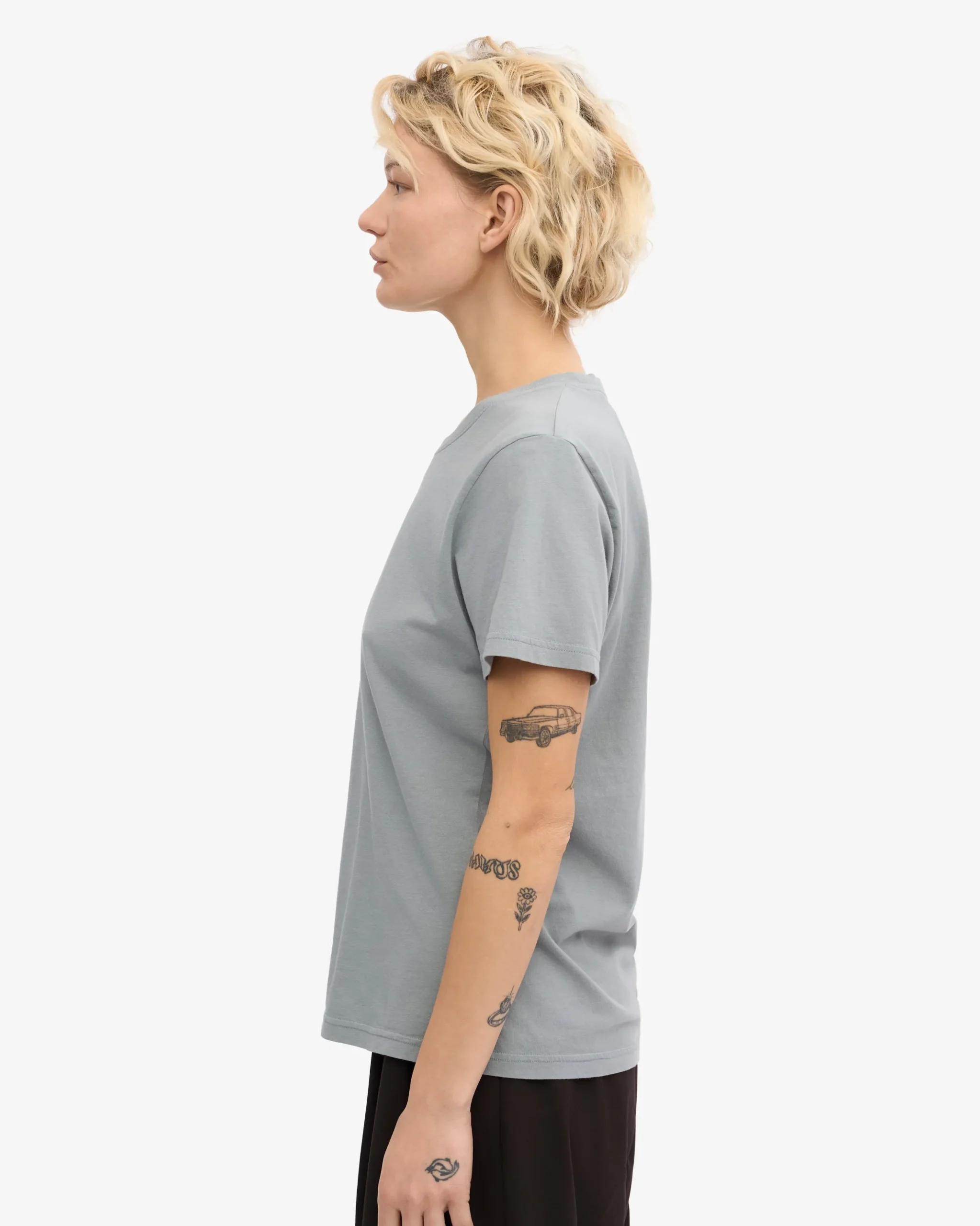 Women Light Organic Tee - Steel Blue