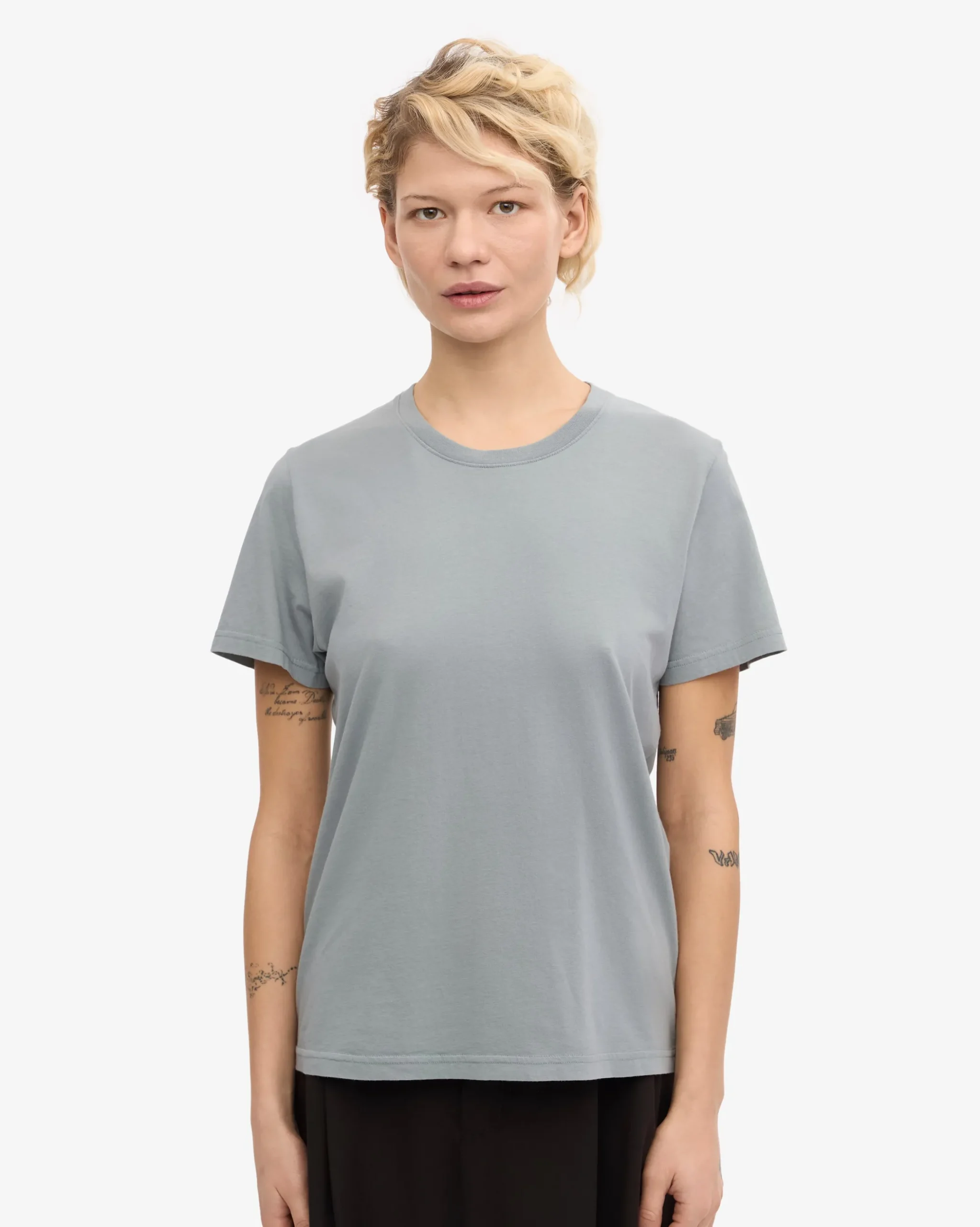 Women Light Organic Tee - Steel Blue