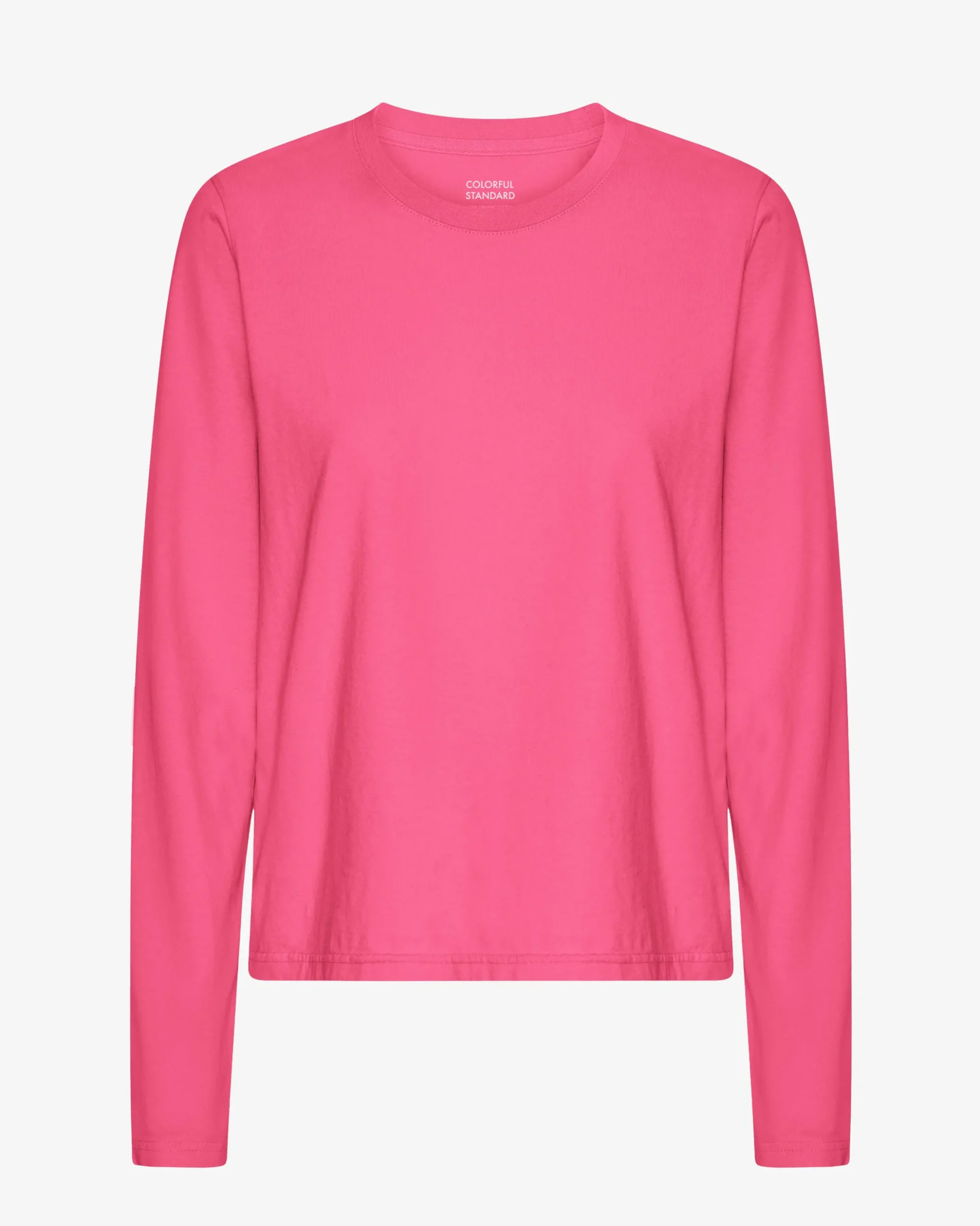 Women Organic LS T-Shirt - Bubblegum Pink