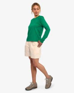 Women Organic LS T-Shirt - Kelly Green