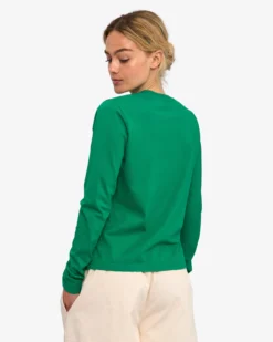 Women Organic LS T-Shirt - Kelly Green