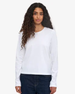 Women Organic LS T-Shirt - Optical White