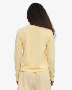 Women Organic LS T-Shirt - Soft Yellow