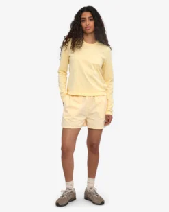 Women Organic LS T-Shirt - Soft Yellow
