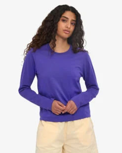 Women Organic LS T-Shirt - Ultra Violet
