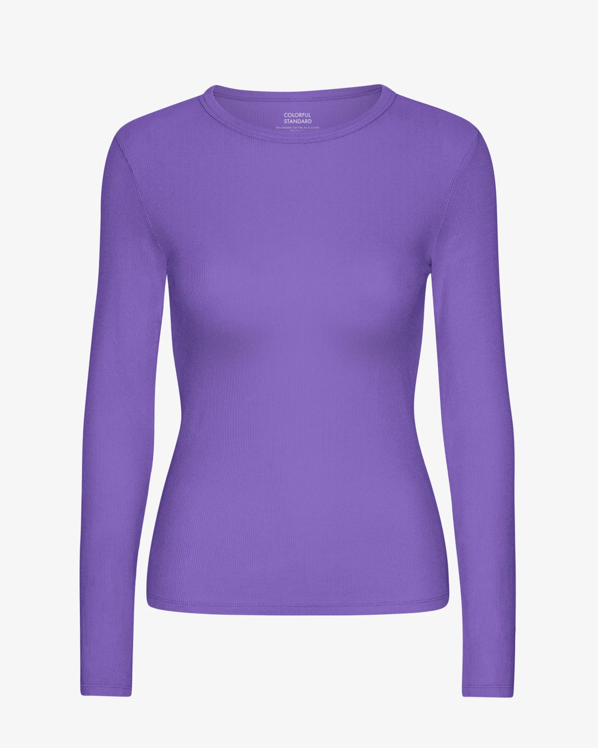 Women Organic Rib LS T-Shirt - Ultra Violet