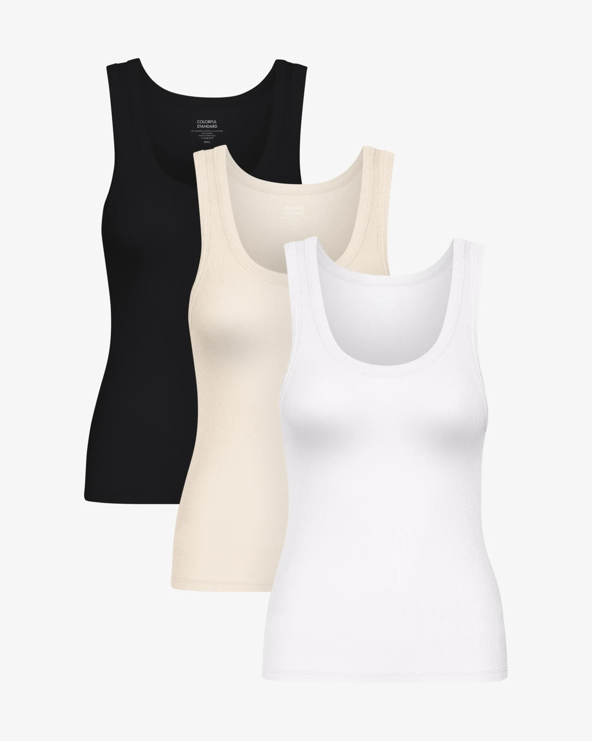 Women Organic Rib Tank Top - Mixed 02 (3-Pack)