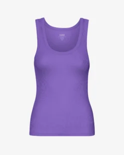 Women Organic Rib Tank Top - Ultra Violet