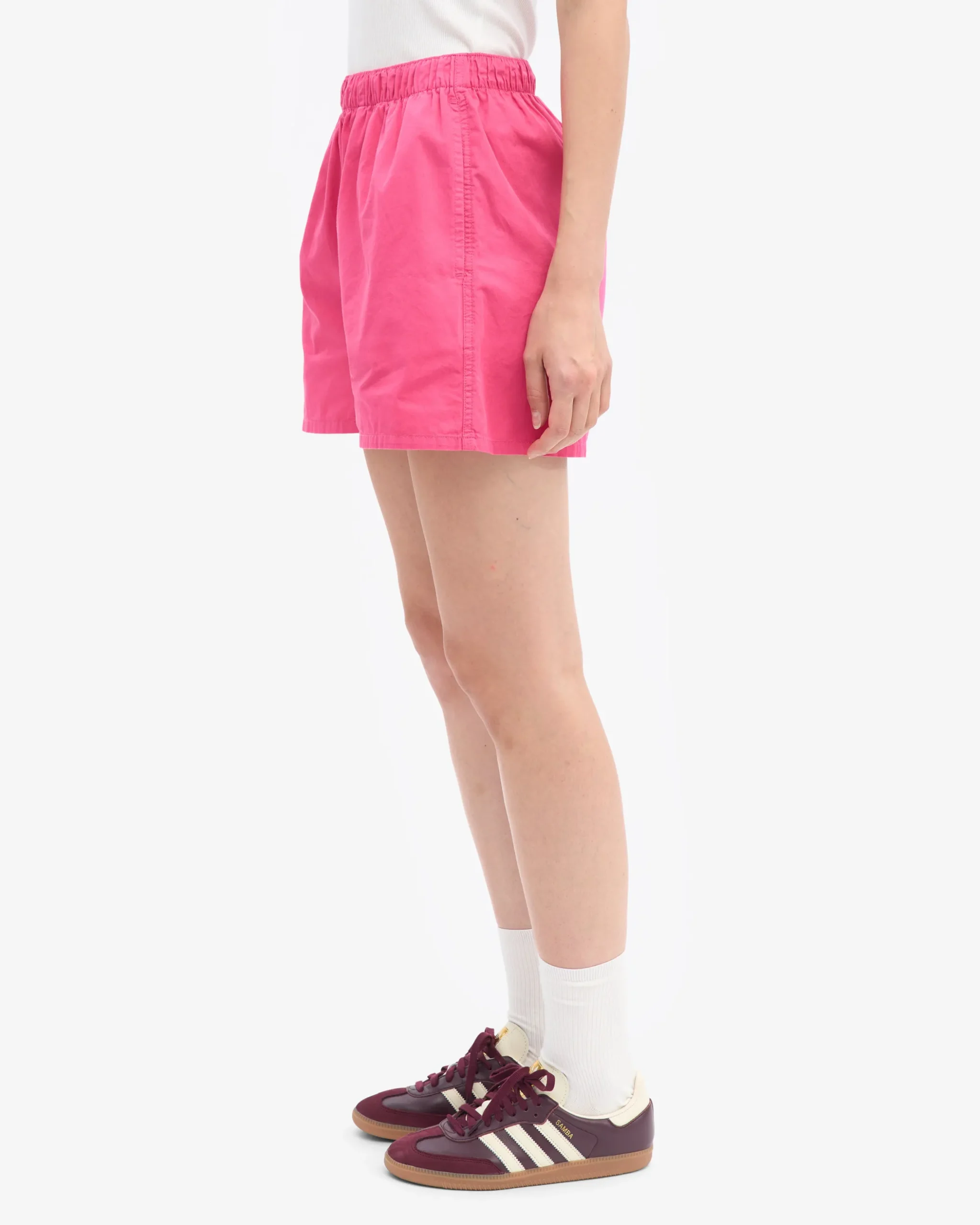 Women Organic Twill Shorts - Bubblegum Pink