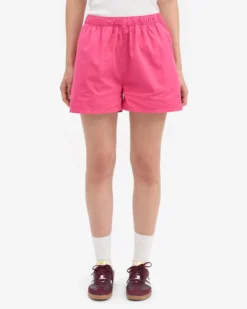 Women Organic Twill Shorts - Bubblegum Pink