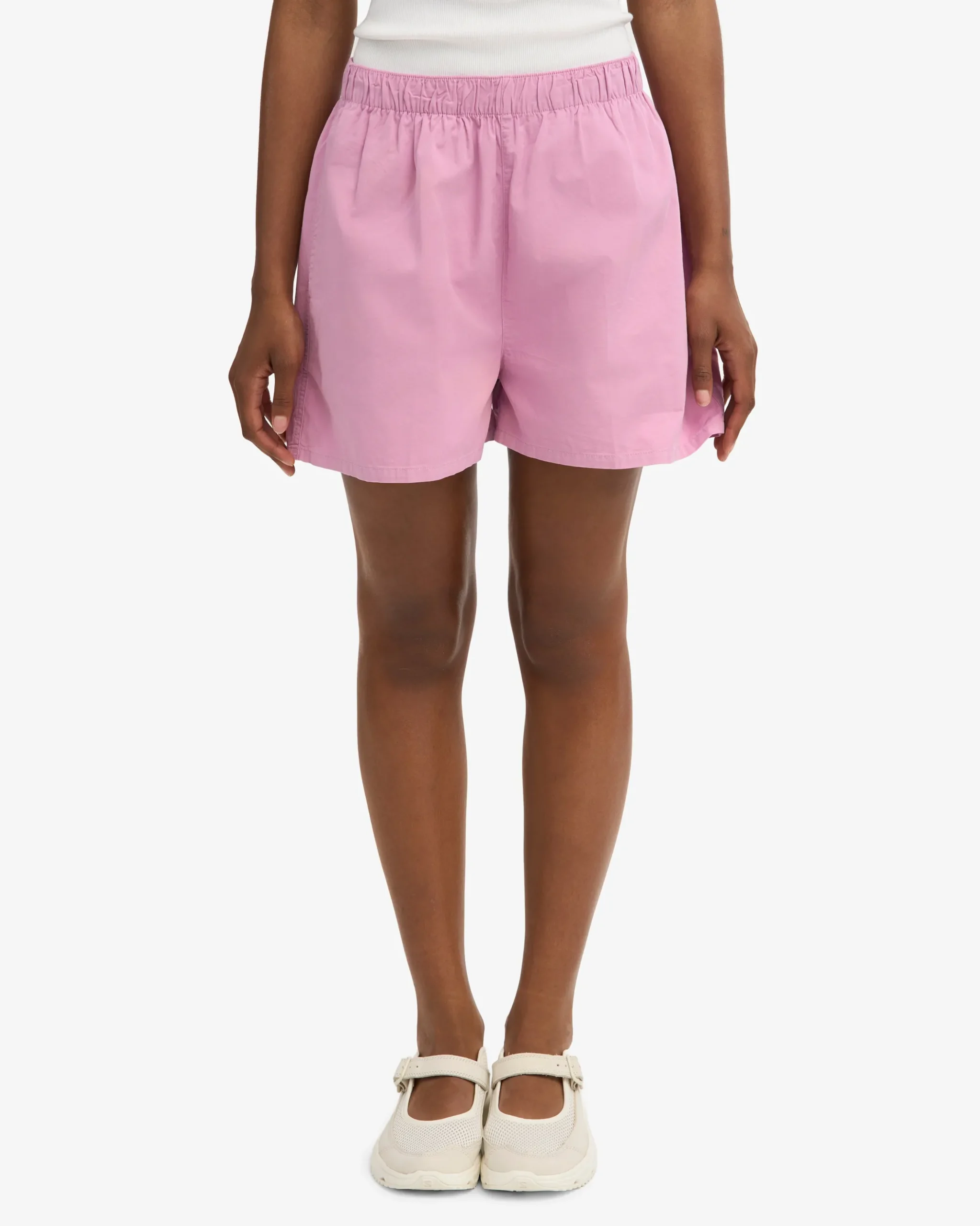 Women Organic Twill Shorts - Cherry Blossom