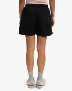 Women Organic Twill Shorts - Deep Black & Optical White (2-Pack)