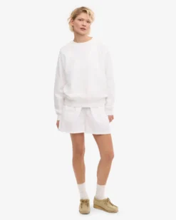 Women Organic Twill Shorts - Deep Black & Optical White (2-Pack)