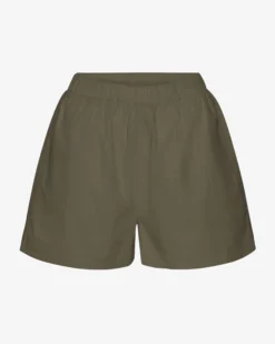 Women Organic Twill Shorts - Dusty Olive