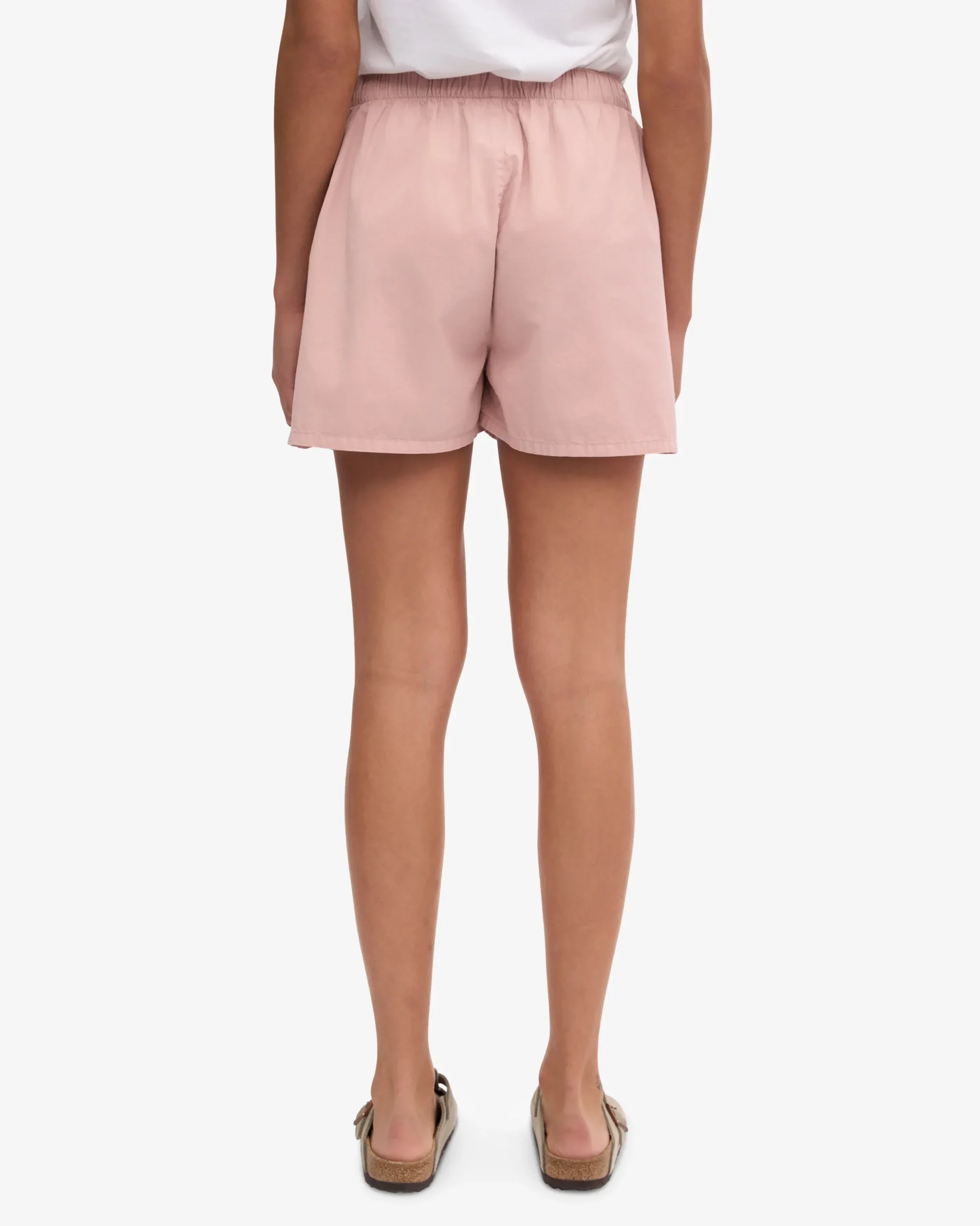 Women Organic Twill Shorts - Faded Pink