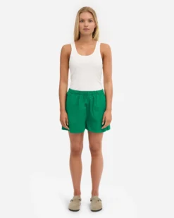 Women Organic Twill Shorts - Kelly Green