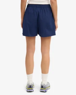 Women Organic Twill Shorts - Marine Blue