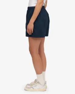 Women Organic Twill Shorts - Navy Blue & Optical White (2-Pack)