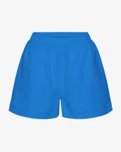 Women Organic Twill Shorts - Pacific Blue