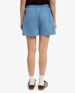 Women Organic Twill Shorts - Seaside Blue