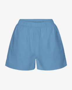 Women Organic Twill Shorts - Seaside Blue