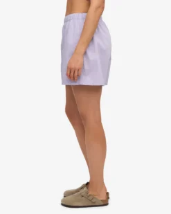 Women Organic Twill Shorts - Soft Lavender
