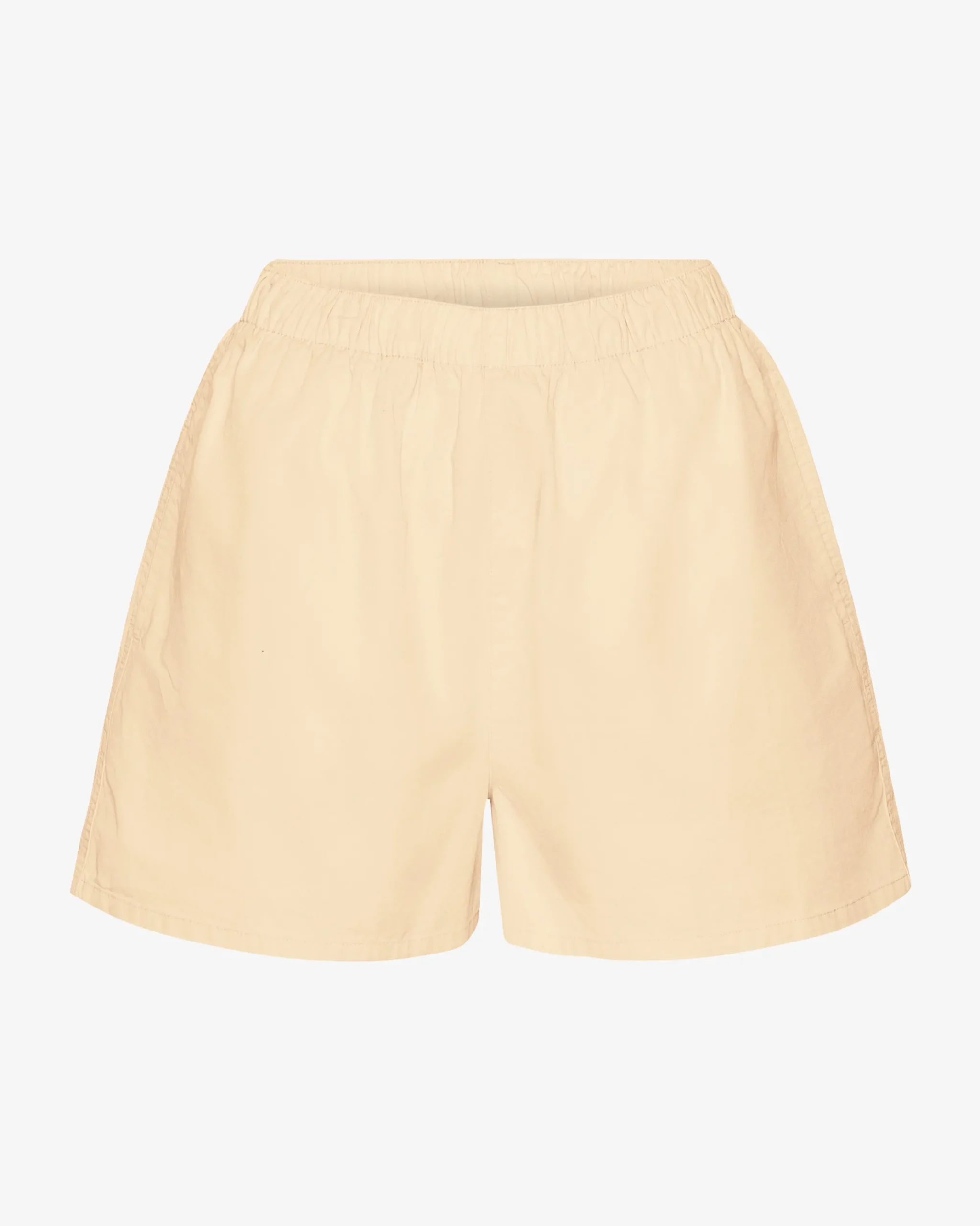 Women Organic Twill Shorts - Soft Yellow
